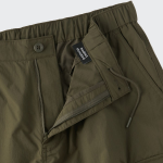 Nylon Wide Shirring Cargo Pants [Olive]