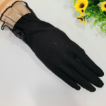 Женские Кружевные Перчатки с Цветочным Декором и Фестонами — утончённая защита от ультрафиолета на каждый день