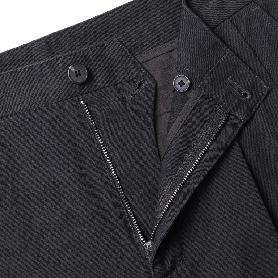 Two Tuck Wide Chino Pants [Dark Gray]