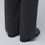 Two Tuck Wide Chino Pants [Dark Gray]