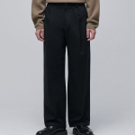 Two Tuck Wide Chino Pants [Black]