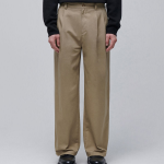 Two Tuck Wide Chino Pants [Beige]