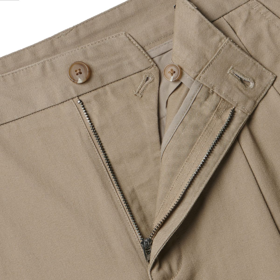 Two Tuck Wide Chino Pants [Beige]