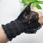 Женские Полурукавники с Цветочным Кружевом и Имитированным Воротничком — утончённый акцент и защита от солнца