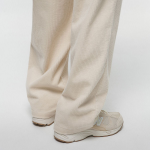 One Tuck Wide Corduroy Banding Pants [Cream]