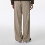 One Tuck Wide Corduroy Banding Pants [Light Beige]