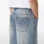 [Cooltandard] Big Brush Bermuda Denim Pants [Light Indigo]