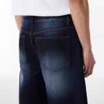 [Cooltandard] Big Brush Bermuda Denim Pants [Deep Indigo]