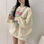 Byney Oversized Nylon Crinkle Sweatshirt