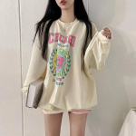 Byney Oversized Nylon Crinkle Sweatshirt
