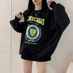 Byney Oversized Nylon Crinkle Sweatshirt