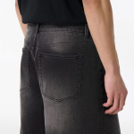 [Cooltandard] Big Brush Bermuda Denim Pants [Black]