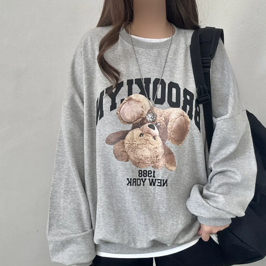 Bear Print Sweatshirt