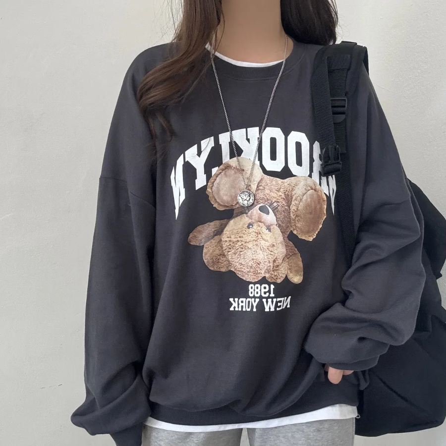 Bear Print Sweatshirt