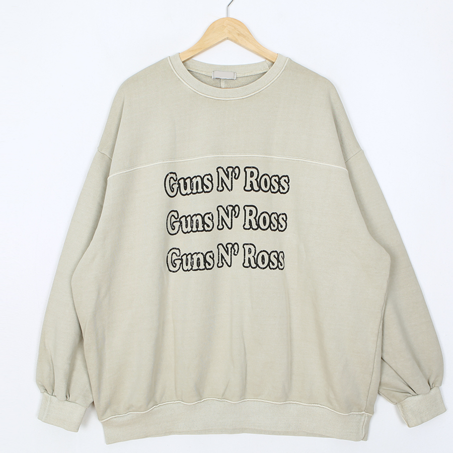 GUN Pigment Round Oversized Sweatshirt