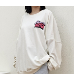 Свободный размер-Кремовый-Свитшоты