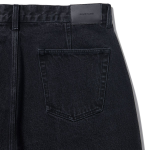 Wide Denim Half Pants [Dark Gray]