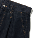 Wide Denim Half Pants [Dark Blue]