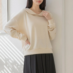 Loose Fit Neck Collar Sweatshirt T-shirt