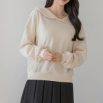 Loose Fit Neck Collar Sweatshirt T-shirt