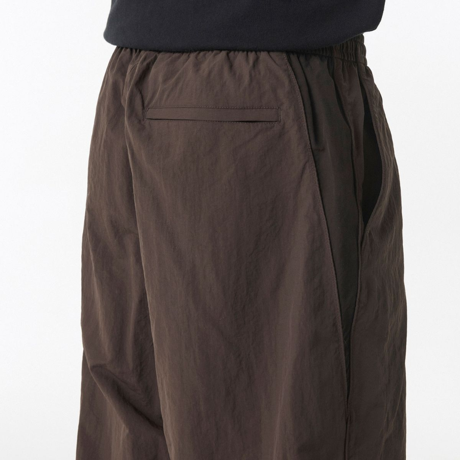 Wide Retro Track Pants [Brown]