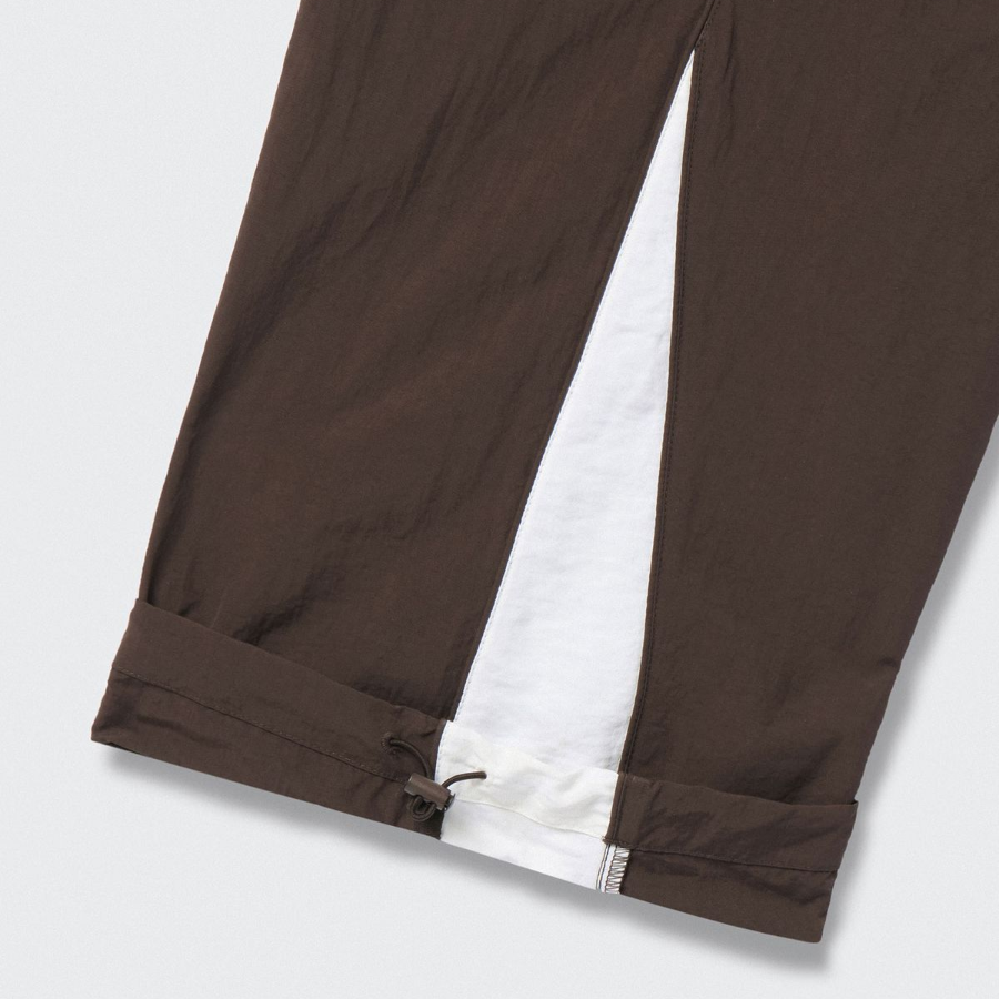 Wide Retro Track Pants [Brown]