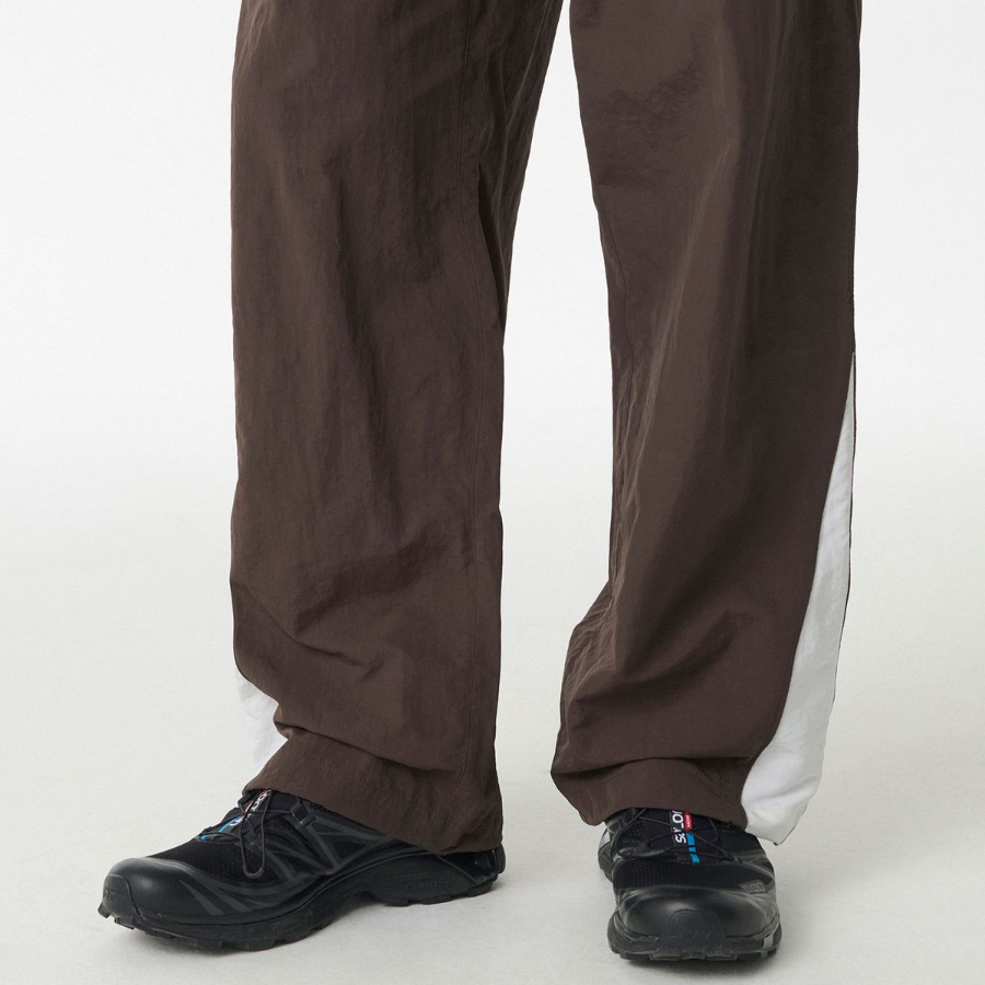 Wide Retro Track Pants [Brown]