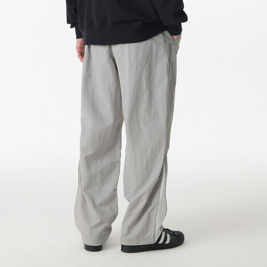 Wide Retro Track Pants [Light Grey]