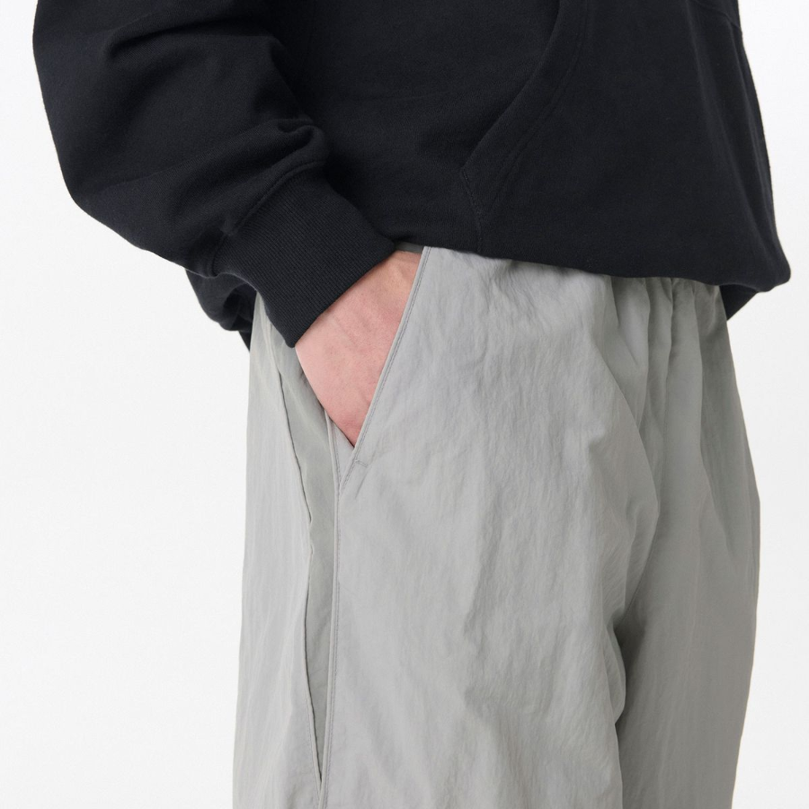 Wide Retro Track Pants [Light Grey]