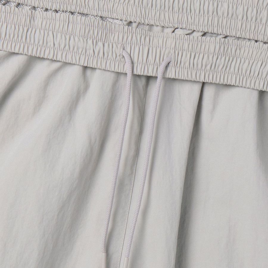 Wide Retro Track Pants [Light Grey]