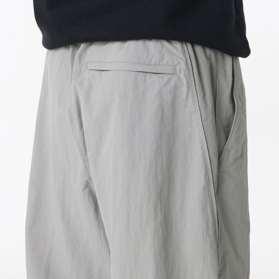 Wide Retro Track Pants [Light Grey]