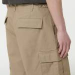 Cotton Wide Cargo Shorts [Beige]