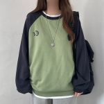 Свободный размер-Зеленый-Свитшоты