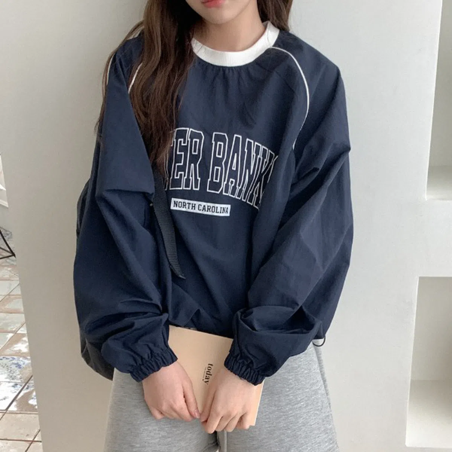 Casat Nylon Lettering Sweatshirt