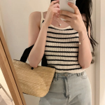 Most Stripe Summer Knit Tank Top