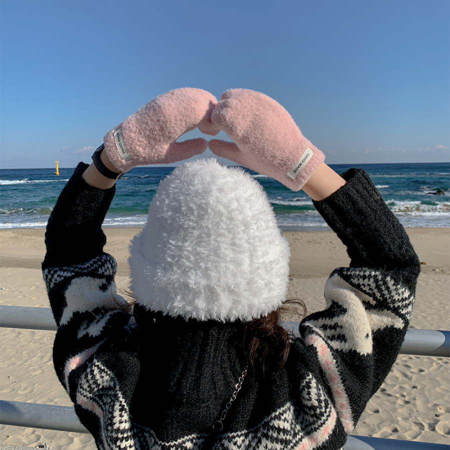 Женские Варежки Candy Handmade из Мягкого Флиса — уют и пастельный шарм для зимы