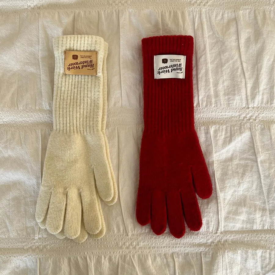 Унисекс Длинные Вязаные Перчатки Snow с Открытыми Пальцами и Touch-функцией — тепло, стиль и удобство в одном аксессуаре