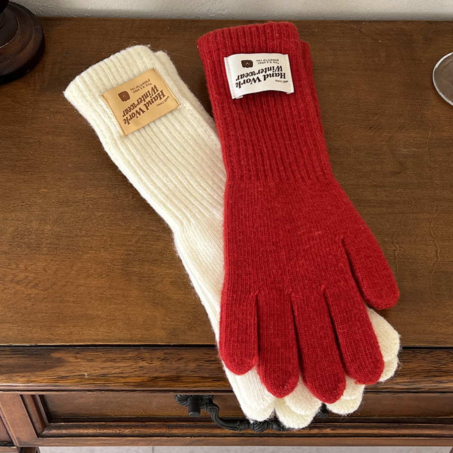 Унисекс Длинные Вязаные Перчатки Snow с Открытыми Пальцами и Touch-функцией — тепло, стиль и удобство в одном аксессуаре