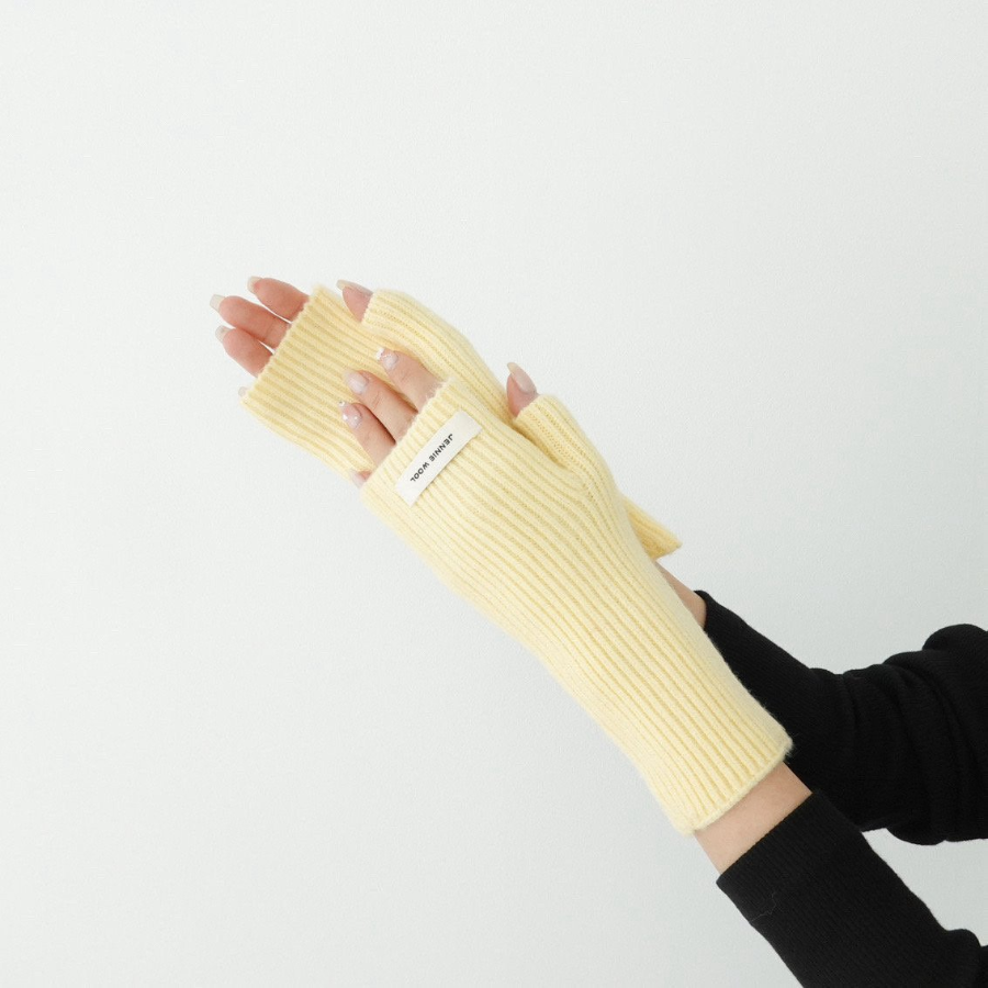 Женские Вязаные Удлинённые Варежки из Шерсти с Отверстиями для Пальцев — тепло и свобода движений