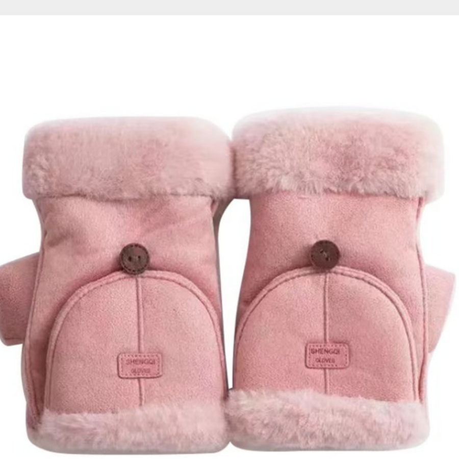 Женские Полуварежки из Сuэда с Меховой Отделкой — уют и стиль для холодного сезона