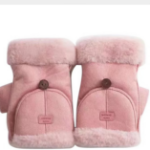 Женские Полуварежки из Сuэда с Меховой Отделкой — уют и стиль для холодного сезона