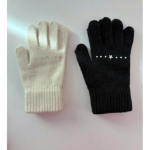 Женские Шерстяные Перчатки с Декором в Виде Кубической Звезды — элегантная простота с блестящим акцентом