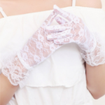 Женские Свадебные Кружевные Перчатки из Мягкой Сетки — нежность и элегантность в каждом движении