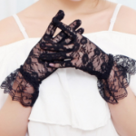 Женские Свадебные Кружевные Перчатки из Мягкой Сетки — нежность и элегантность в каждом движении