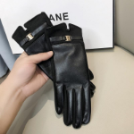 Женские Зимние Кожаные Велюровые Перчатки с Сенсорным Экраном — стиль и удобство в холодное время