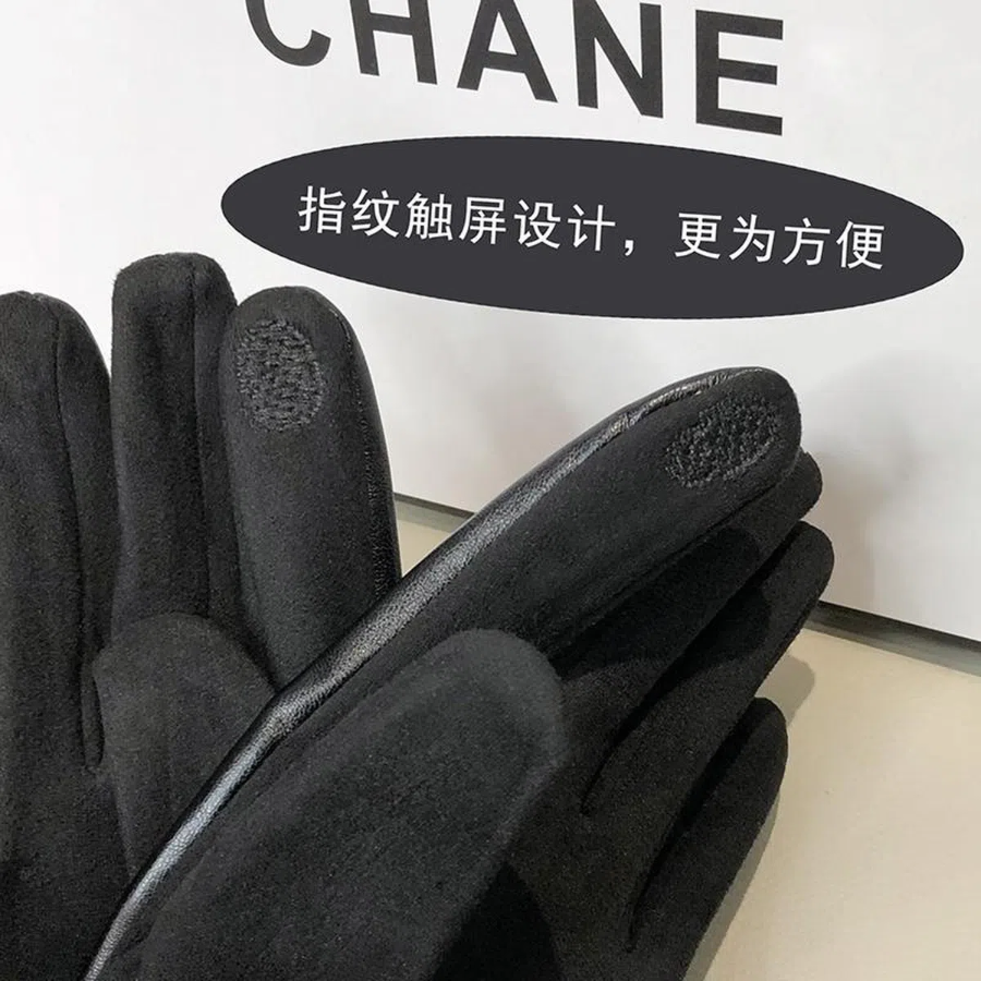 Женские Зимние Кожаные Велюровые Перчатки с Сенсорным Экраном — стиль и удобство в холодное время