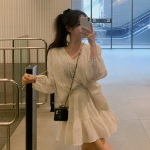 Костюм с блузкой и мини-юбкой с шортами внутри