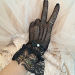 Кружевные Свадебные Перчатки с Сетчатой Тканью и Лентами — элегантный штрих для вашего особенного дня