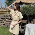 S-Лимонный-Мини-платье