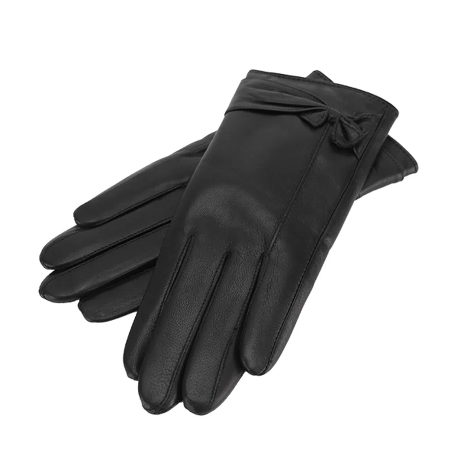 L'CATE — женские кожаные зимние перчатки с меховой подкладкой